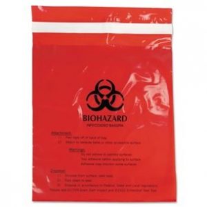 Biohazard waste bag