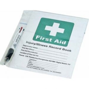 First aid record book